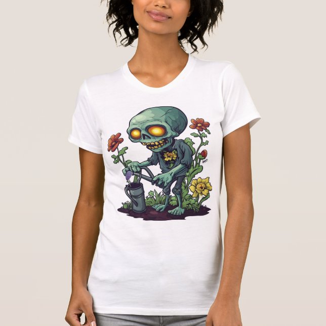 Camiseta Zombie Plant Parent (Frente)