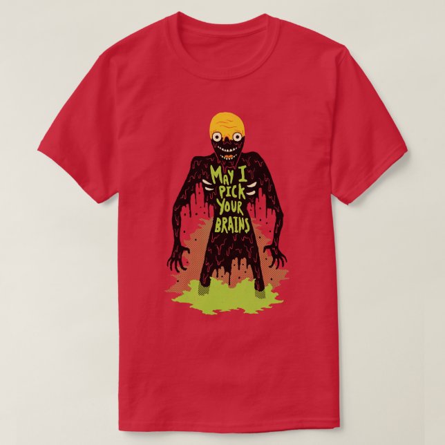 Camiseta Zombie Posso Escolher O Seu Cérebro (Frente do Design)