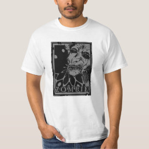 Camiseta ZOMBIE- Preto e Cinza