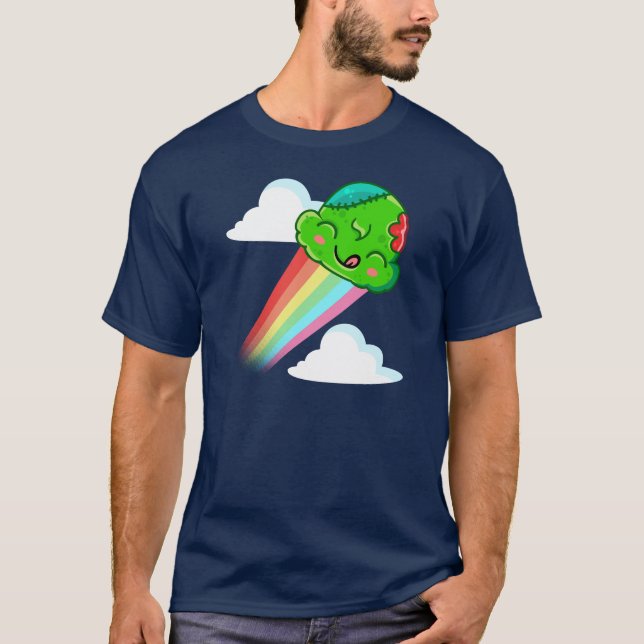 Camiseta Zombie Rainbow Boost - Ice Cream Jump (Frente)