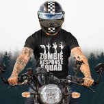 Camiseta Zombie Resposta legal Engraçado<br><div class="desc">Camiseta de caça zombie incrível que lê Zombie Response Squad sob braços zombie assustadores chegando do texto preto. Legal equipamento da equipe apocalipse zombies com mãos mortos assustadoras.</div>