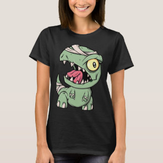 Camiseta Zombie Rex Dinosaur For Boys Mummy Halloween
