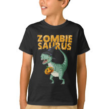 Zombie Saurus Dinosaur T Rex Halloween crianças