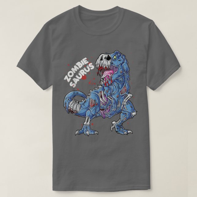 Camiseta Zombie Saurus Halloween Kids Dinossaur T Re 6949 (Frente do Design)