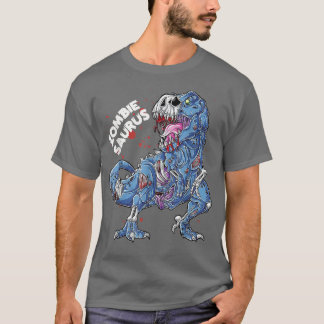 Camiseta Zombie Saurus Halloween Kids Dinossaur T Re 6949