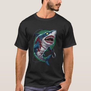 Camiseta Zombie Shark Halloween Truume Spooky Trick Ou Tre