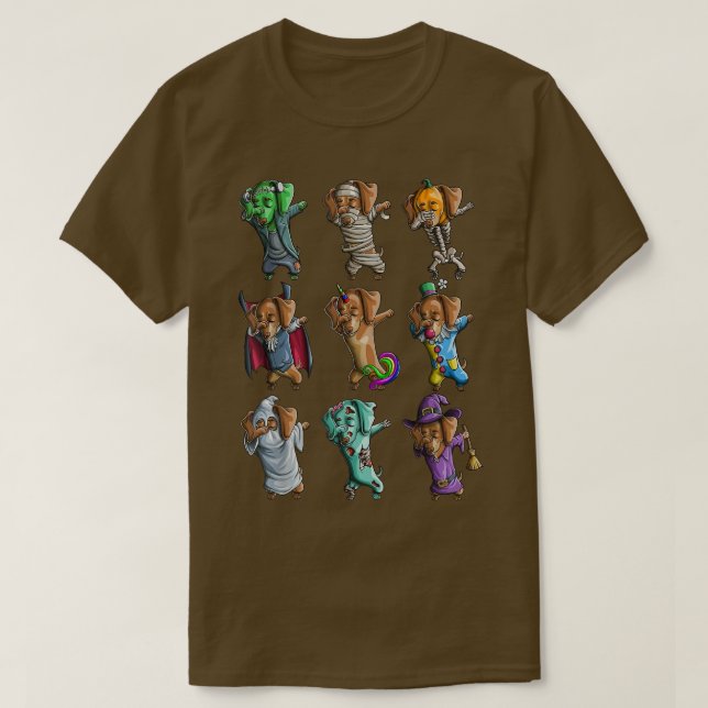 Camiseta Zombie Skeleton Mummy Hal (Frente do Design)