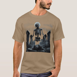 Camiseta Zombie Skeleton Undead Horror Grave Goth Art frien