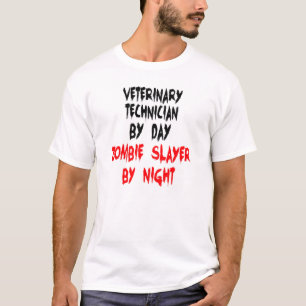 Camiseta Zombie Slayer Veterinary Technician
