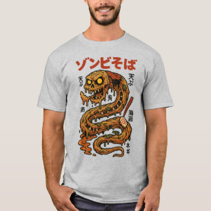 Camiseta Zombie Soba Noodles - Serepe do Terror Japonês Can