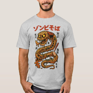 Camiseta Zombie Soba Noodles - Serepe do Terror Japonês Can