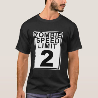 Camiseta Zombie Speed Limit Dia de as Bruxas engraçado Zomb