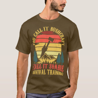 Camiseta Zombie Survival Treinando Engraçado Engraçado 3