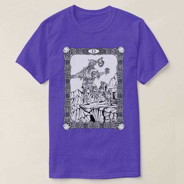 Camiseta Zombie Tarot Fool (Frente do Design)