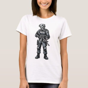 Camiseta Zombie Tática e Zombie Capete do Dia das Bruxas