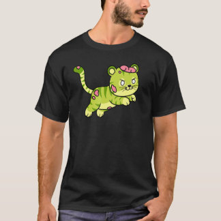 Camiseta Zombie Tiger Halloween Animal Cute Monster Graphic