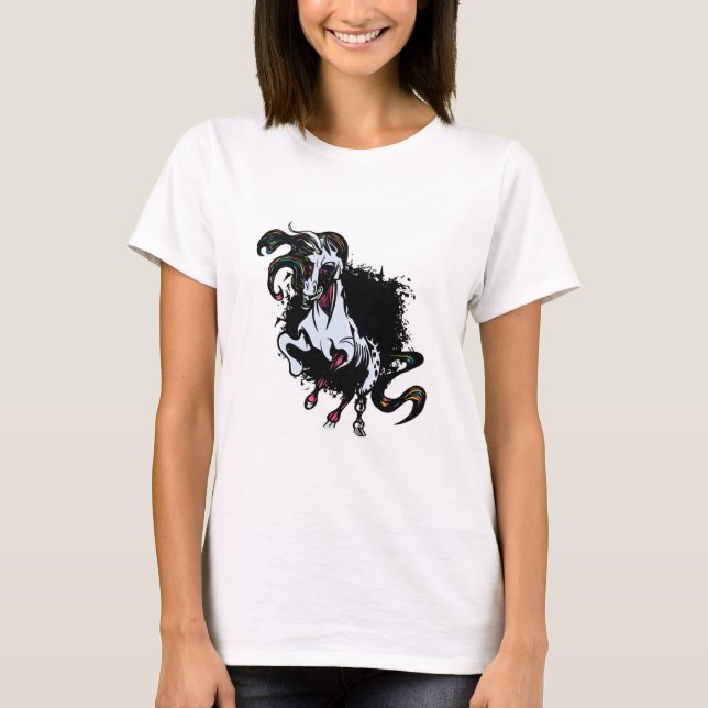 Camiseta Zombie Unicorn em pé (Frente)