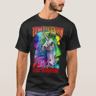 Camiseta Zombie Unicorn Gótico Zombiecorn Oferece Presentes