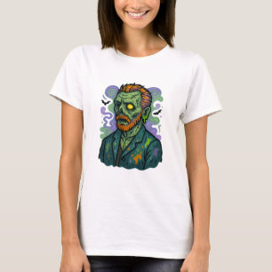 Camiseta Zombie Van Gogh - Paródia de BD Cartoon