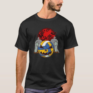 Camiseta Zombie Volleyball Players Halloween Costume