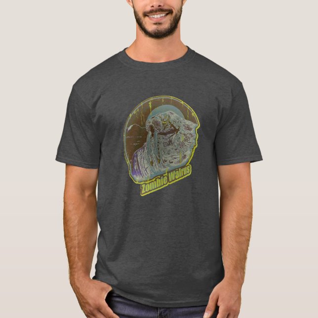 Camiseta Zombie Walrus Original-Distress G (Frente)