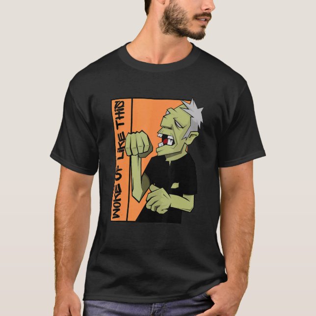 Camiseta Zombie Woke Up Like This Halloween (Frente)