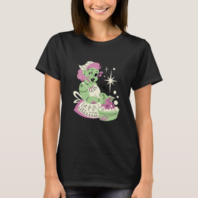 Camiseta Zombie Woman Mom Clean Halloween (Frente)