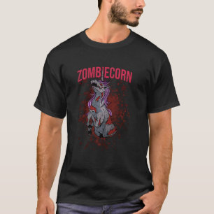 Camiseta Zombiecorn Unicorn Zombie Halloween Gothic Brainbo