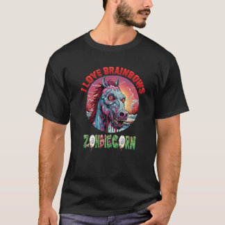 Camiseta Zombiecorn Zombie Unicorn Adoro Brainbows