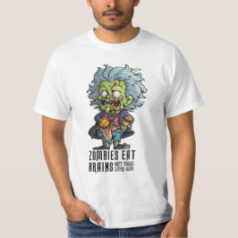Camiseta Zombies Comem T-shirt Do Cérebro
