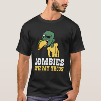Camiseta Zombies Comeram Meus Tacos Amante Halloween Mexica