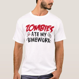 Camiseta Zombies Comeu A Minha Mão