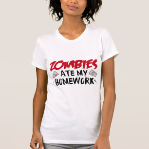 Camiseta Zombies Comeu A Minha Mão