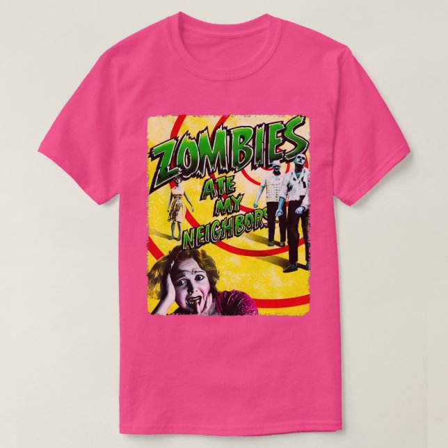 CAMISETA ZOMBIES COMEU MEUS VIZINHOS (Frente do Design)