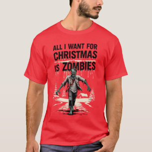 Camiseta Zombies de Natal engraçados para o Natal