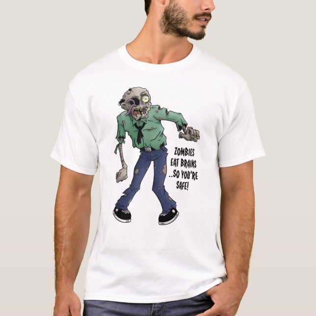 Camiseta Zombies Eat Brains (Frente)
