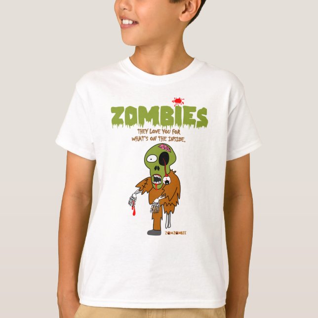 Camiseta Zombies Eles Te Amas Pelo Que É Dentro (Frente)