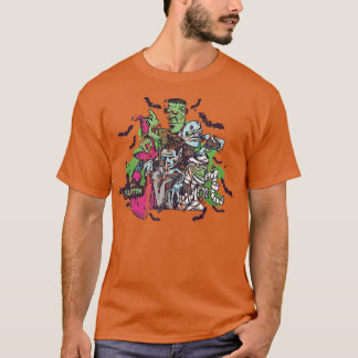 Camiseta Zombies Happy Halloween Spooky Zombie Men Wo