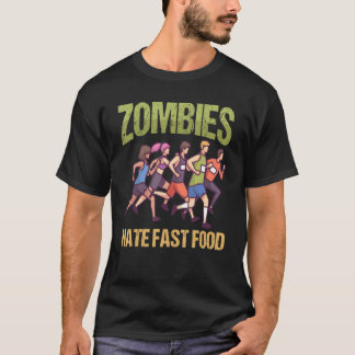 Camiseta Zombies hate Fast Food Marathon Running