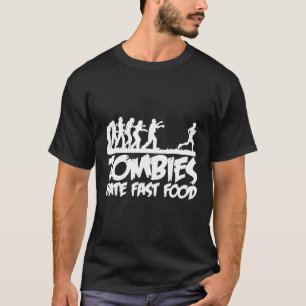 Camiseta Zombies Odeiam Comida Rápida divertido Corredor de