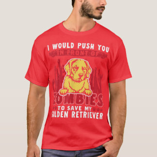 Camiseta Zombies Para Salvar Meu Ouro Retriever Engraçado H