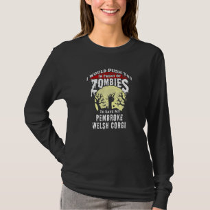 Camiseta Zombies Pembroke Welsh Corgi Assustador Halloween