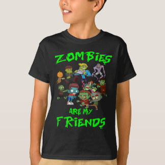 Camiseta Zombies São Meus Amigos Halloween