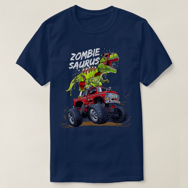 Camiseta Zombiesaurus Dinossaurrex Anel (Frente do Design)