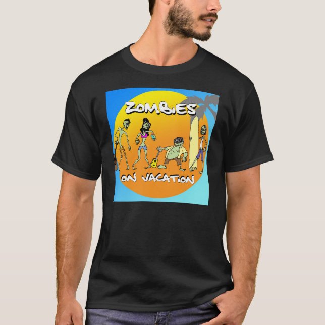 Camiseta Zombis em férias (Frente)