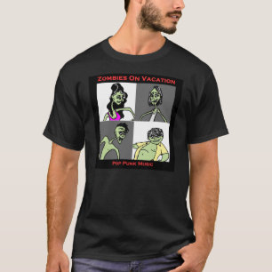 Camiseta Zombis em férias - quatro caras