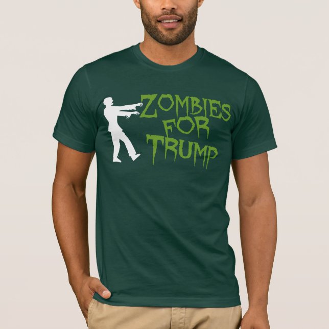 Camiseta Zombis para o humor do trunfo (Frente)
