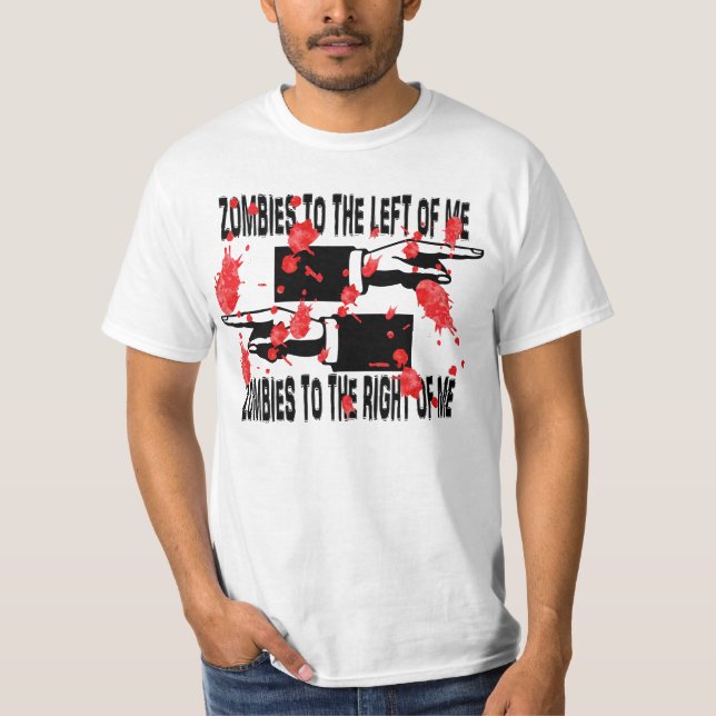 Camiseta Zombis toda em torno de mim (Frente)