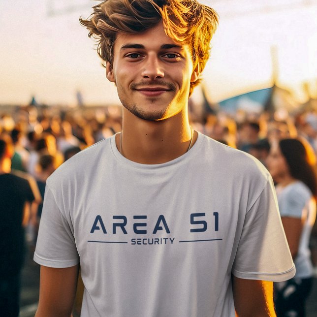 Camiseta Zona 51 Alienígena de segurança OVNI extraterrestr (Criador carregado)