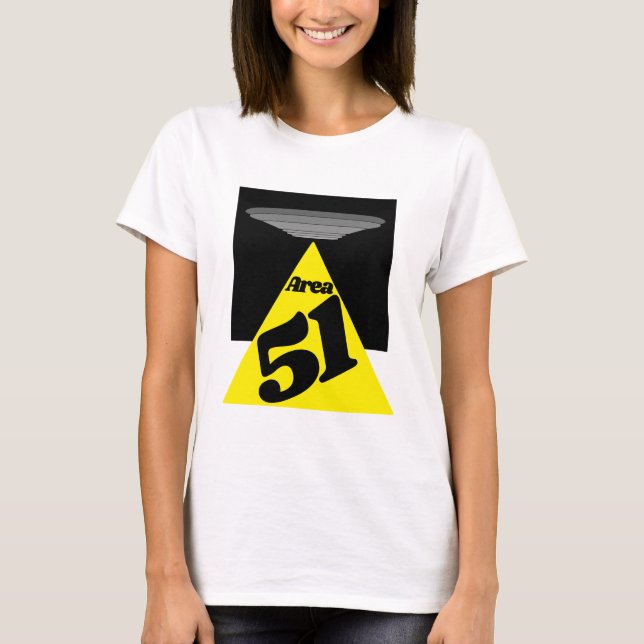 Camiseta Zona 51, OVNI (Frente)